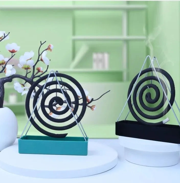 Mosquito Coil Stand Traingle,Iron Insect Refill Coil Metal Stand Rack