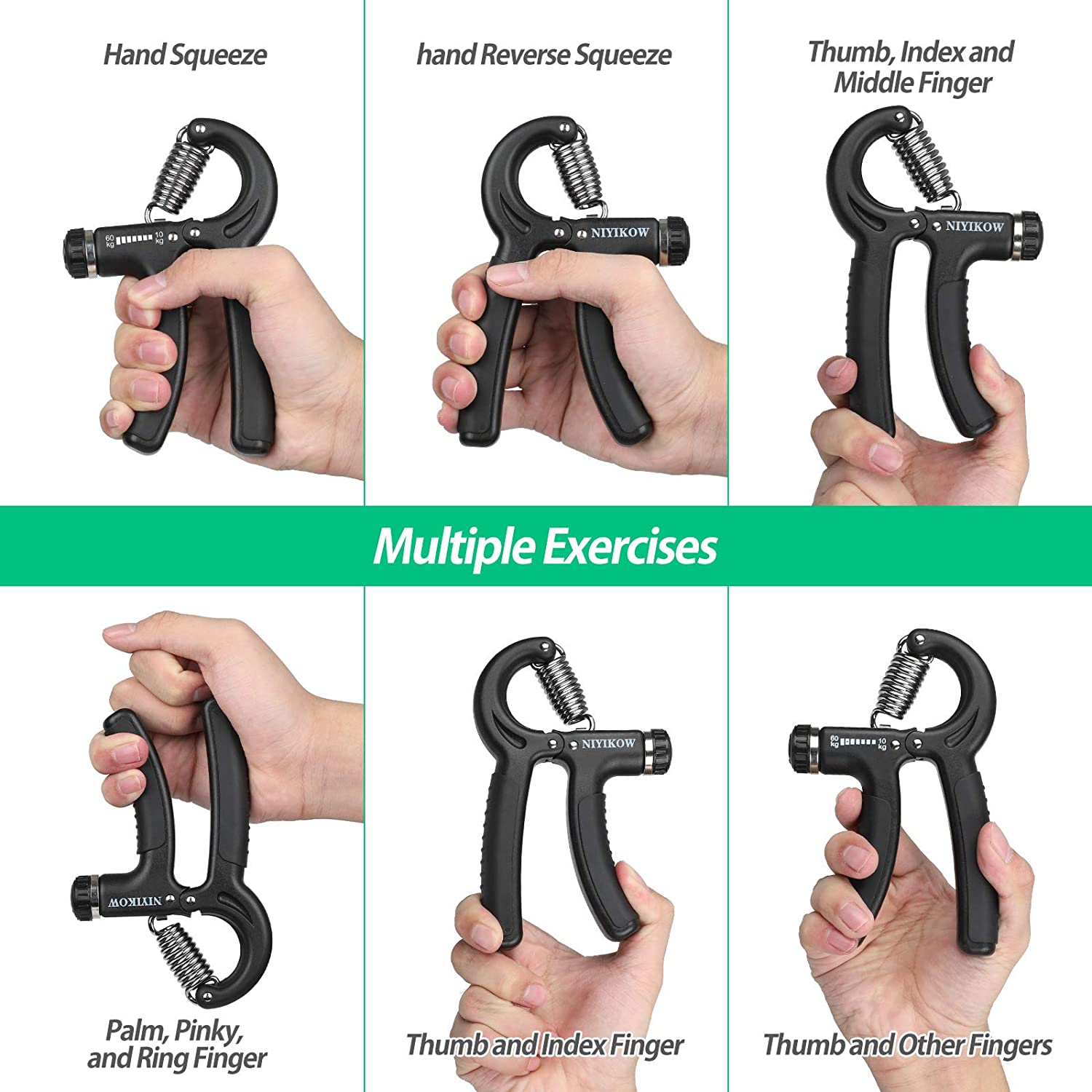 Adjustable hand Gripper 10KG TO 50 KG,Power Exercise Forearm Wrist Streghner Griper