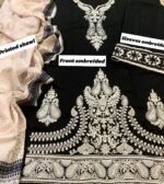 Dhank Heavy Embroidered 3Pc Suit with Digital Dupatta - Image 3