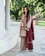 Dhanak Unstiches Suit 3Pc Winter Collection 2025