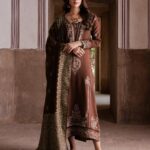 Premium Air Jet Dhanak 3PC Heavy Embroidered Suit with Pashmina Wool Shawl  Winter Collection 2025