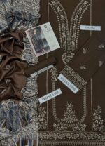 Premium Air Jet Dhanak 3PC Heavy Embroidered Suit with Pashmina Wool Shawl  Winter Collection 2025 - Image 3