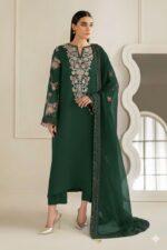 Net Maxi/Frock Semi Stitched with Zari, Sequence & Handwork  New Color Collection - Image 2