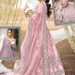 Net Maxi/Frock Semi Stitched with Zari, Sequence & Handwork New Color Collection