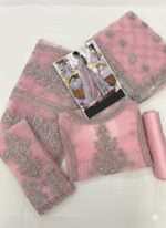 Net Maxi/Frock Semi Stitched with Zari, Sequence & Handwork New Color Collection - Image 2