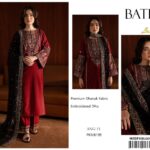 Dhanak Embroidered Sequence 3PC Unstitched Suit Winter Collection